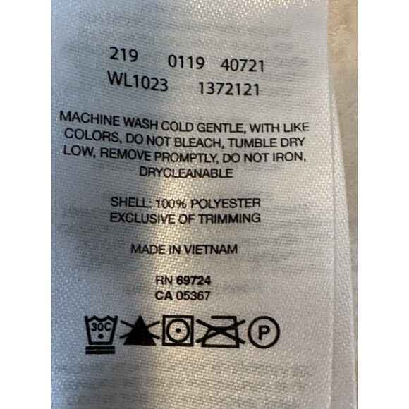 Columbia Fleece Full Zip Vest With Zipper Side Pockets Cream Color Size Medium - Picture 8 of 8